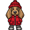 Afghan Hound Dog Cartoon