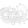 Pferdemädchen - Mädchen liebt Pferde