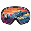 Skifahren Winterspaß Skibrille