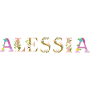 Le nom d’ALESSIA est fleuri
