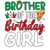 Frère de la fille d’anniversaire