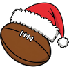 Rugby Footballer Dabbing Santa Football