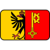 Flaggenvignette oder Logo von Genf