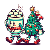 Joyeux Noël Style Rétro