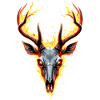 Antlers Deer Antlers Fire Flames