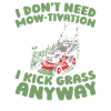 Lawn mower mowing