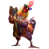 Rooster Harp