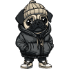 Pug Dog Cartoon