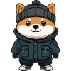 Shiba Inu Dog Cartoon
