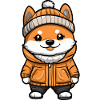 Akita Inu Dog Cartoon