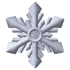 White Snowflake Embroidered