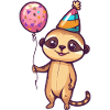 Meerkat Birthday Comic Cute