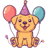 Golden Retriever Dogs Birthday Comic