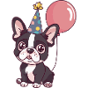 French Buldog Dogs Birthday Comic