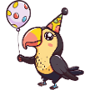 Toucan Bird Birthday Comic Cute