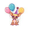 Chihuahua Dogs Birthday Comic Cute