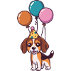Beagle Dogs Birthday Comic Cute