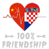 China and Croatia 100% friendship