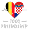 Belgium and Croatia 100% friendship