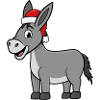 Christmas donkey