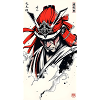 Samurai Porträt
