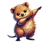 Quokka, Australian Animal, Dabbing