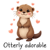 Otterly Adorable Blushing Otter