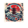 Traditionelle Japanische Pagode,