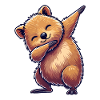 Quokka, Australian Animal, Dabbing