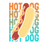 Delicious hot dog illustration