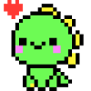 Mignon Dino vert