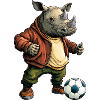 Rhino Footballer