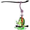 SKI LIFT KIDS SKIING DINOSAUR