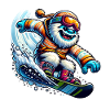 Happy Yeti Snowboard Adventure