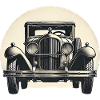 Klassischer Oldtimer Retro Design