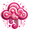 Whimsical Pink Cloud Design