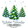 Winter Wunder – Verschneite Weihnachtsbäume