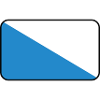 Flaggenvignette oder Logo von Zürich