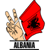 Segnala Albania segno di pace testo ALBANIA