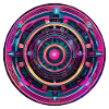 A retro futuristic mandala