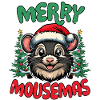 Joyeux Souris Drôle Noël