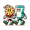 Christmas Biscuit And Milk Delight