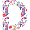Personalisierter Blumenbuchstabe d - Geschenkidee