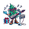 Christmas Retro Christmas Tree Music