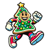 Happy Gingerbread Tree Running