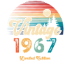 Millésime 1967 Anniversaire Rétro