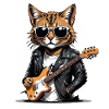 Cat Rocker Cat HardRock Regalo