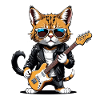 Cat Rocker Cat HardRock Gift
