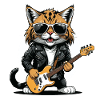 Cat Rocker Cat HardRock Gift