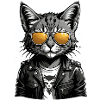 Cat Rocker Cat HardRock Gift